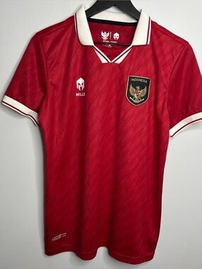 Indonesia National Team Jersey Mens Medium Red Mills 2022-24 Soccer Football